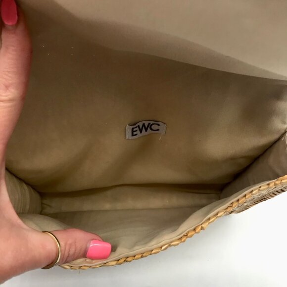 EWC Neutral Raffia Envelope Clutch - Picture 10 of 10